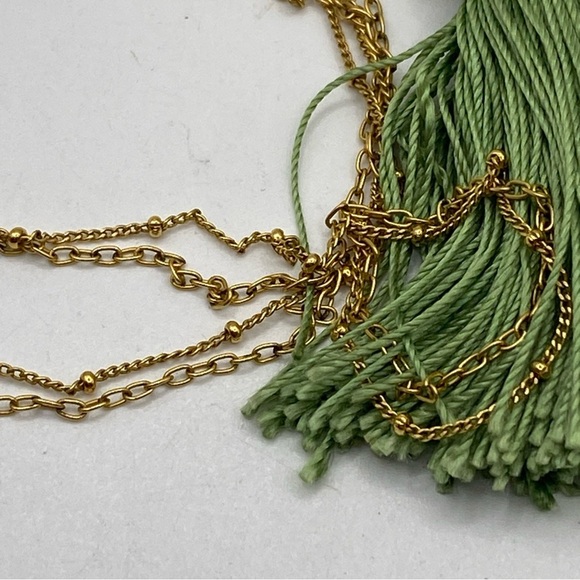 Babs Tassel Necklace Gold plated 32” in - Picture 6 of 8